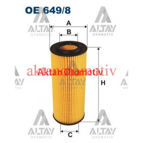 YAĞ FİLTRESİ E46 / E90 / E91 / E92 / E93 / E60 / E61 / E63 / E64 / E65 / E66 / X3 E83 / X5 E53 / X5 E70 / X6 E71 04-16 M57-M57N